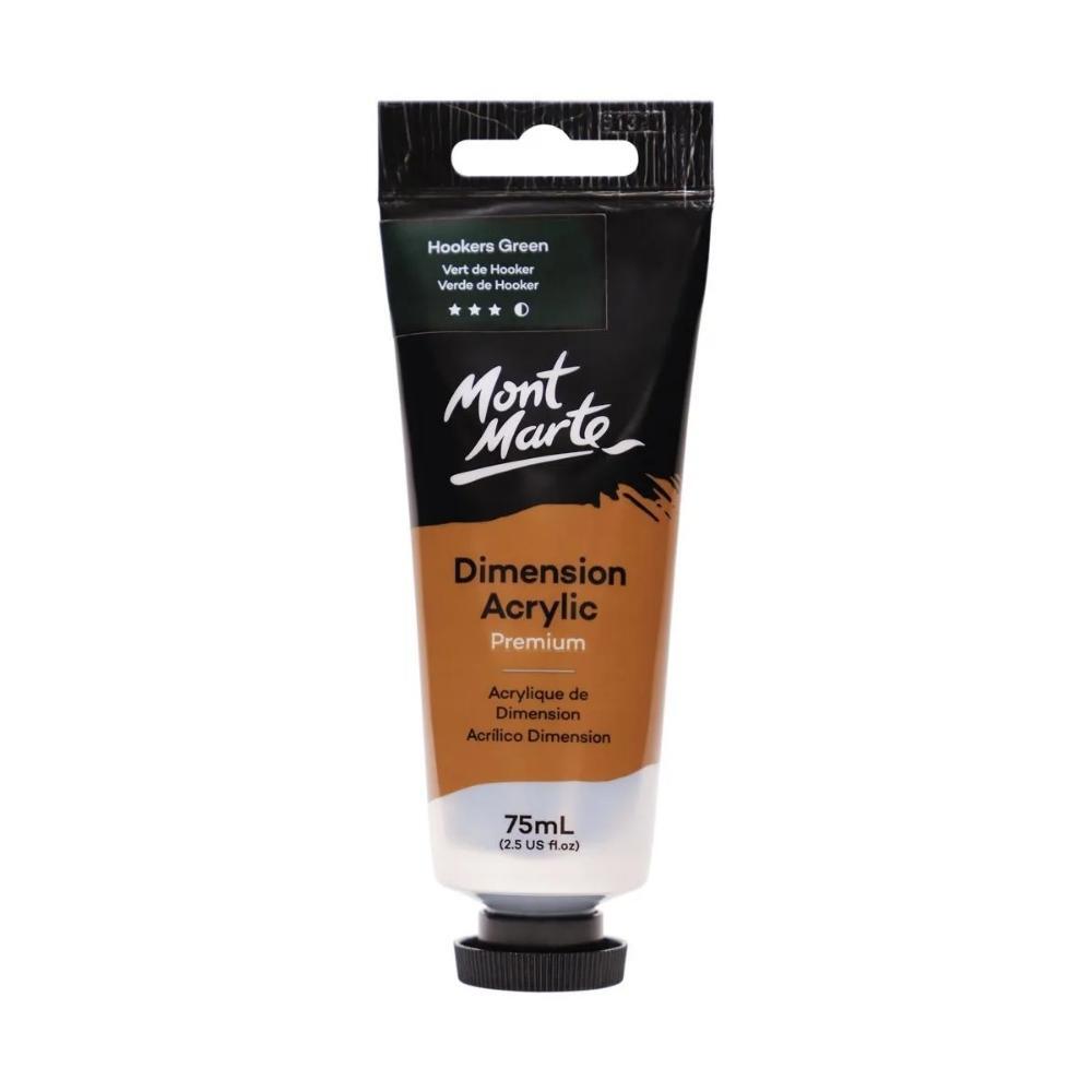 xx Mont Marte Dimension Acrylic Paint 75ml Tube - Hookers Green