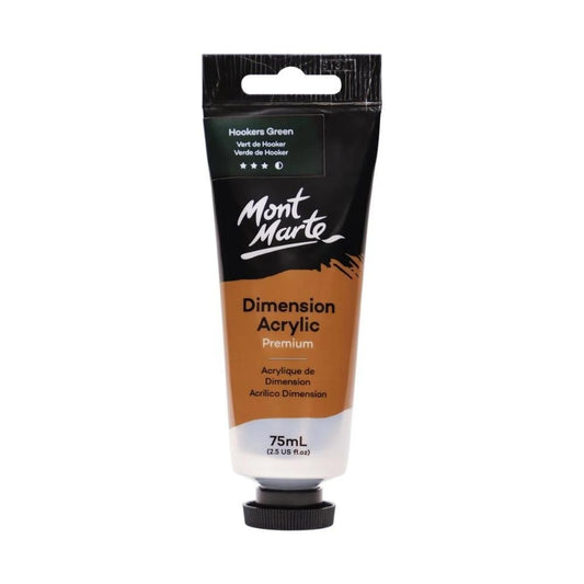 xx Mont Marte Dimension Acrylic Paint 75ml Tube - Hookers Green