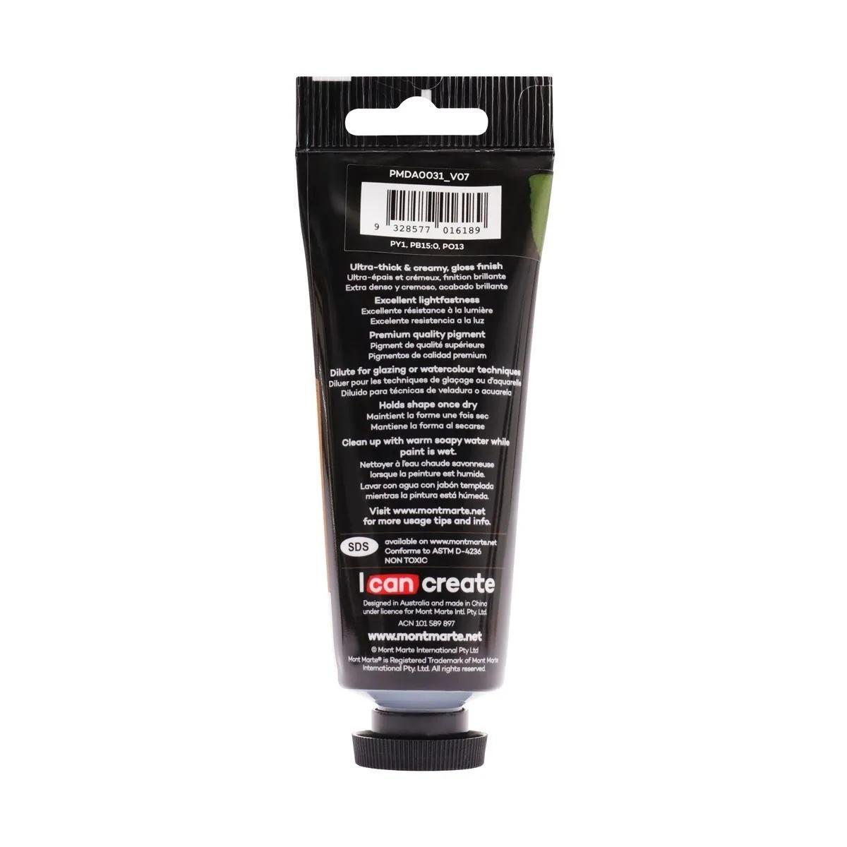 Mont Marte Dimension Acrylic Paint 75ml Tube - Olive Green