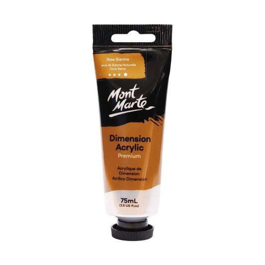 xx Mont Marte Dimension Acrylic Paint 75ml Tube - Raw Sienna