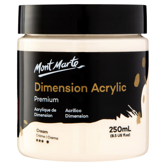 Mont Marte Dimension Acrylic Paint 250mls - Cream