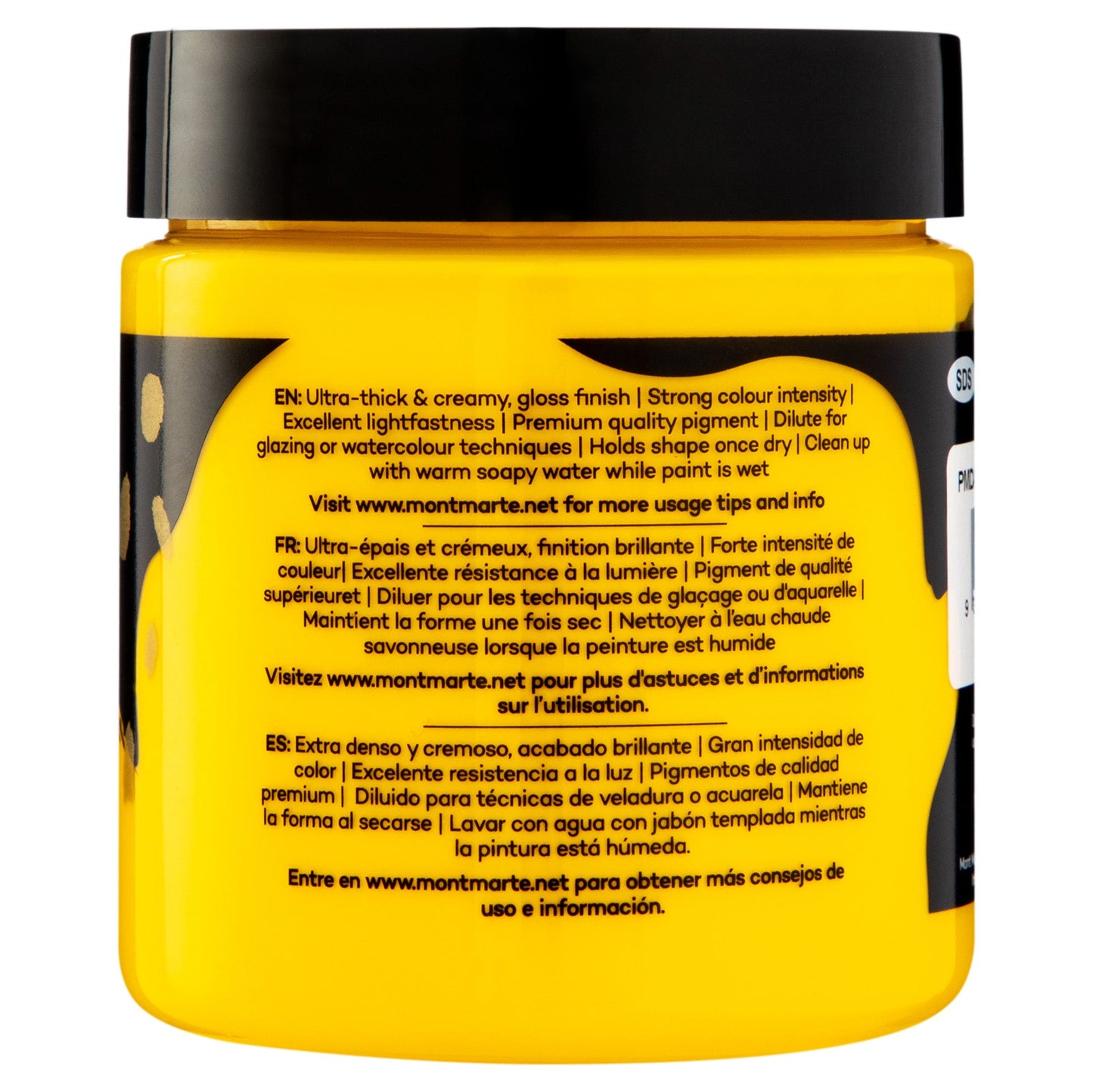 Mont Marte Dimension Acrylic Paint 250mls - Medium Yellow