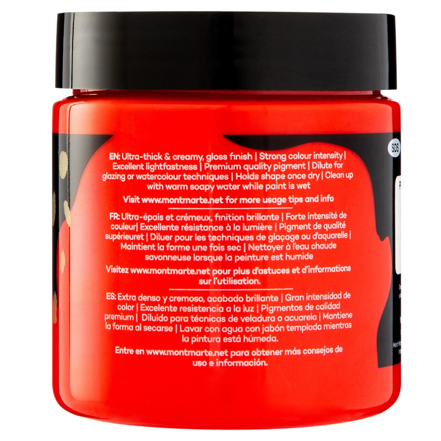 Mont Marte Dimension Acrylic Paint 250mls - Brilliant Red