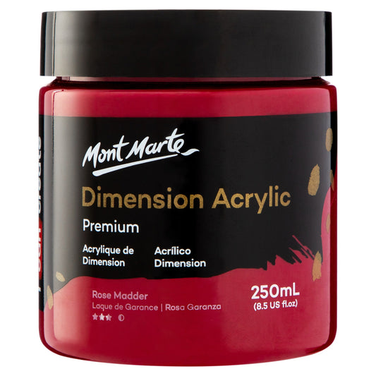 Mont Marte Dimension Acrylic Paint 250mls - Rose Madder