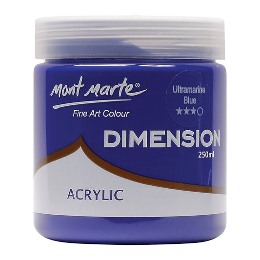 xx Mont Marte Dimension Acrylic Paint 250mls - Ultramarine Blue
