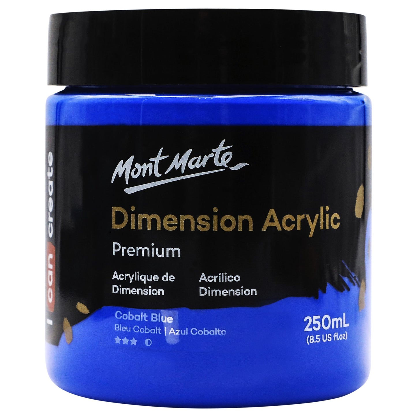 Mont Marte Dimension Acrylic Paint 250mls - Cobalt Blue