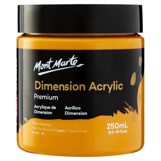 Mont Marte Dimension Acrylic Paint 250mls - Raw Sienna