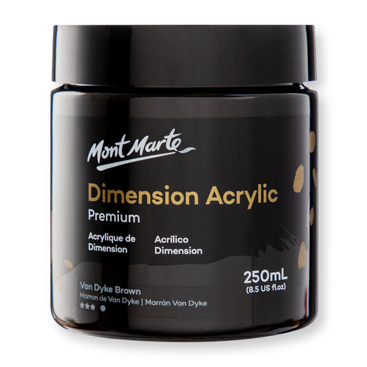 Mont Marte Dimension Acrylic Paint 250mls - Van Dyke Brown
