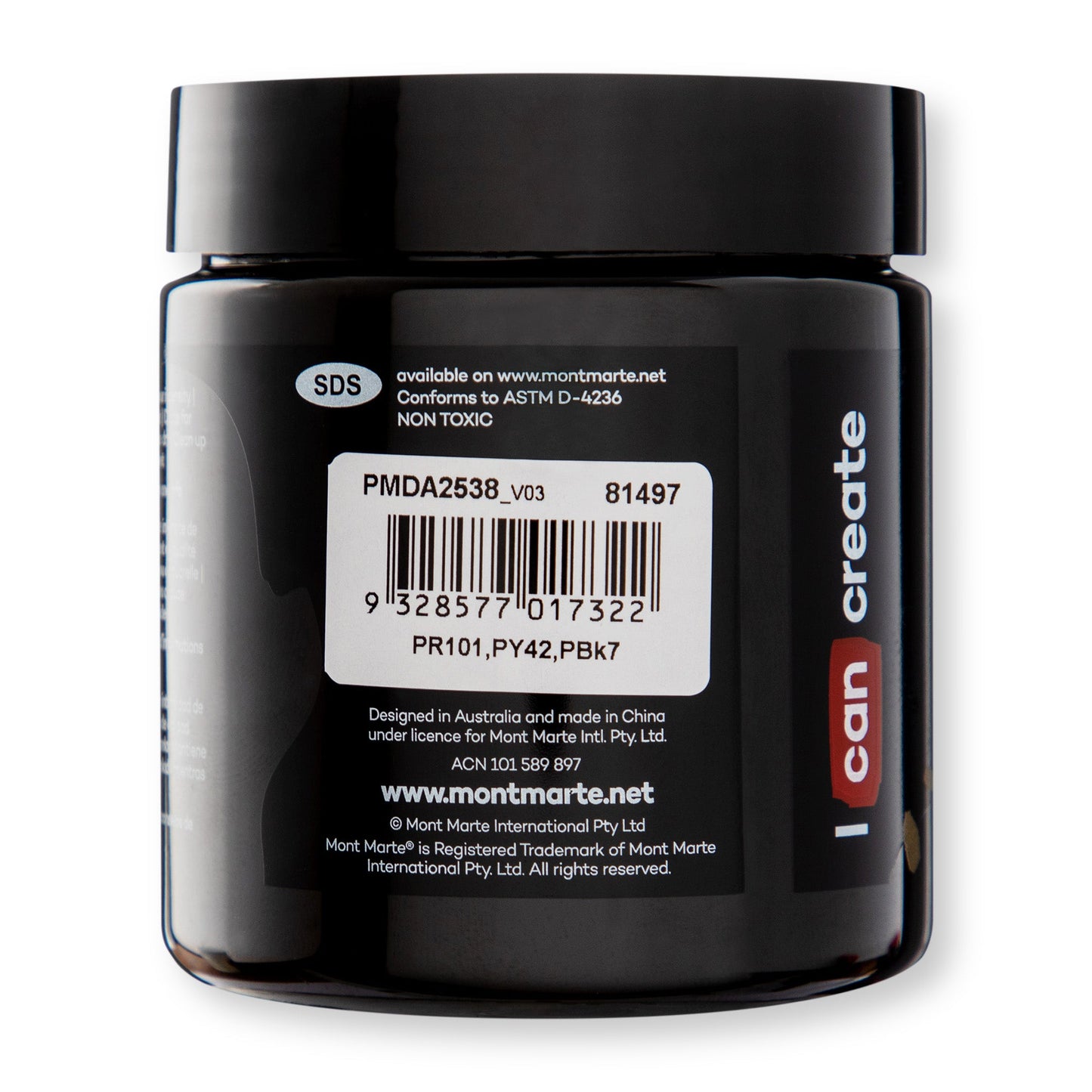Mont Marte Dimension Acrylic Paint 250mls - Van Dyke Brown