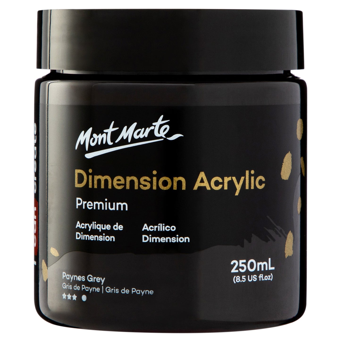 Mont Marte Dimension Acrylic Paint 250mls - Paynes Grey