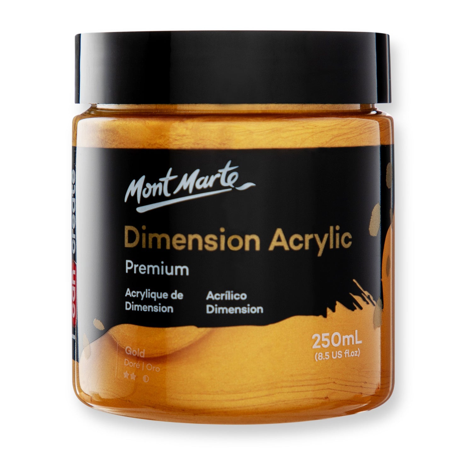 Mont Marte Dimension Acrylic Paint 250mls - Gold