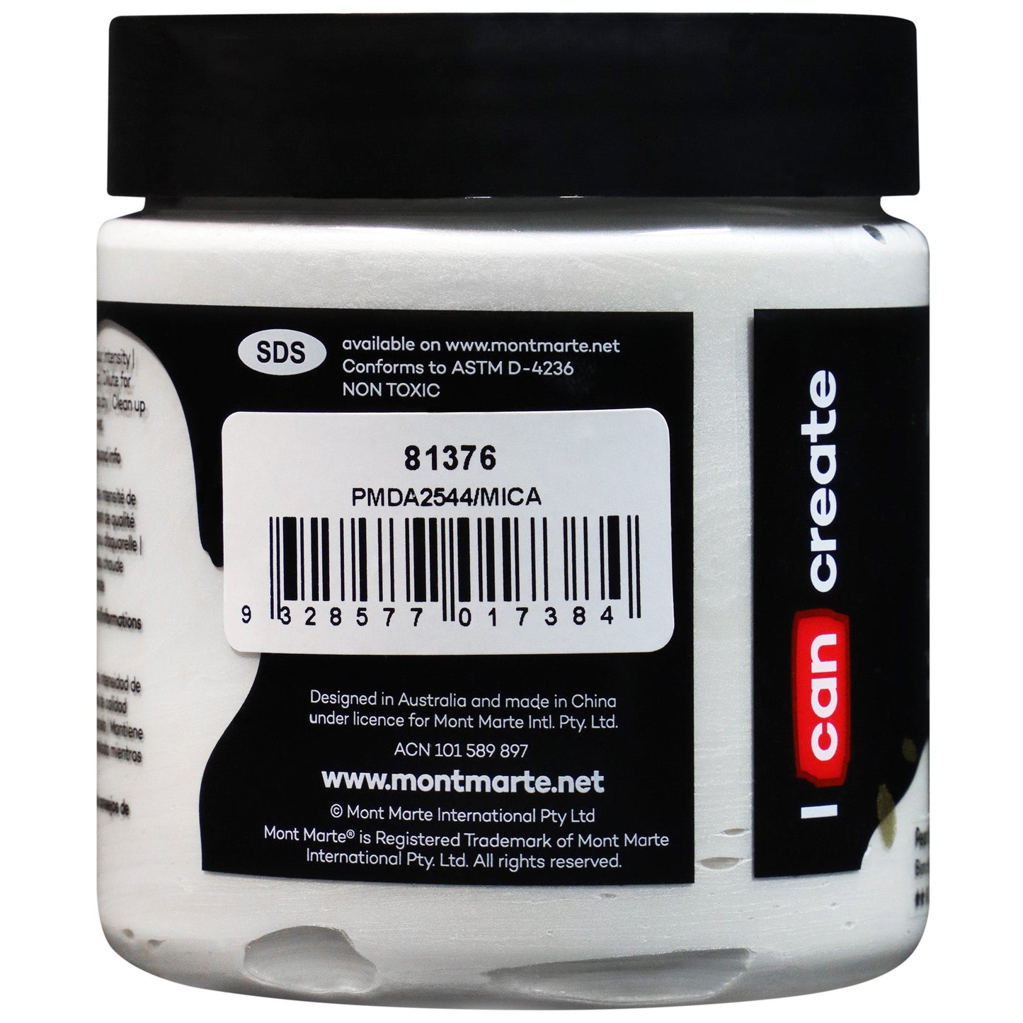 Mont Marte Dimension Acrylic Paint 250mls - Pearl White