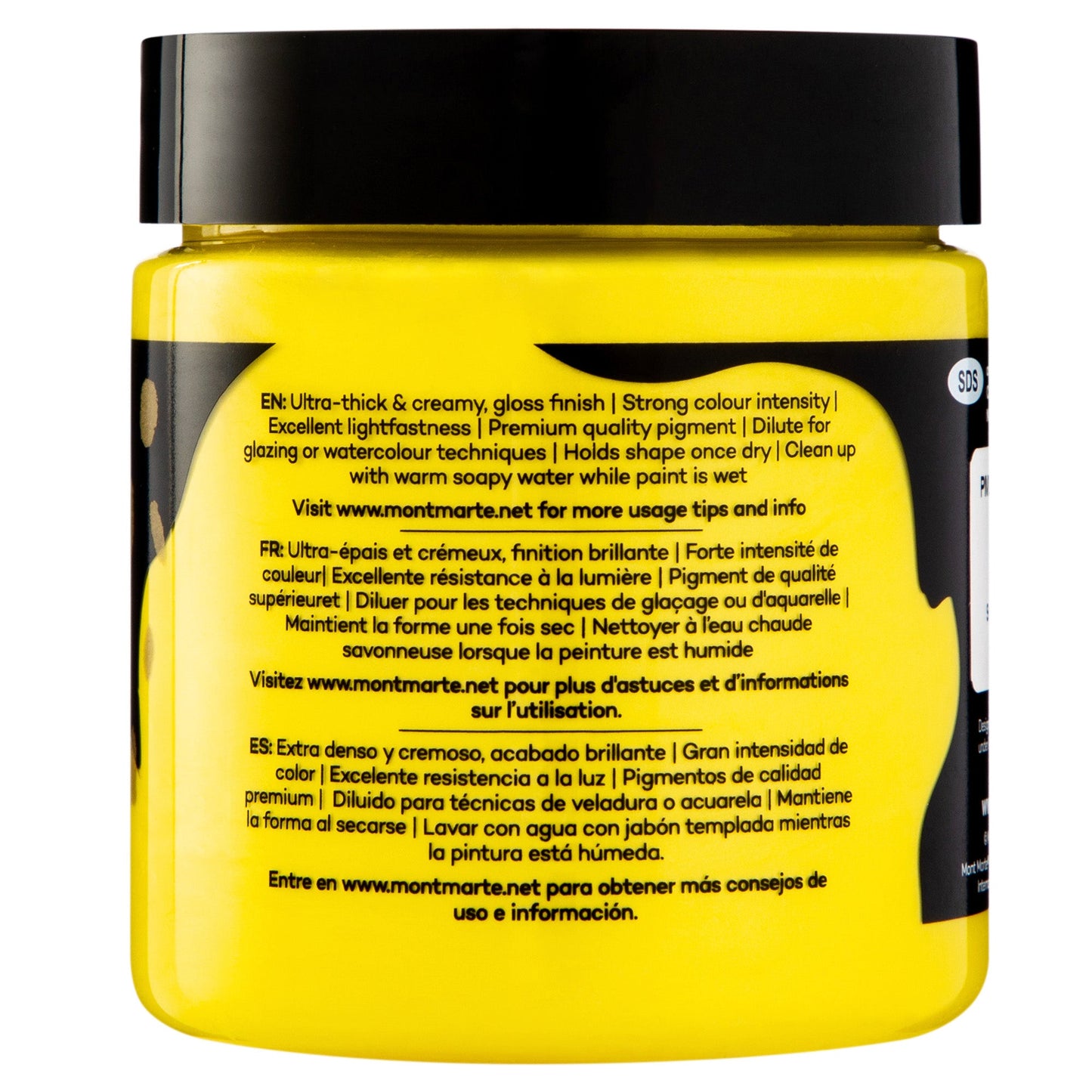 Mont Marte Dimension Acrylic Paint 250mls - Pearl Yellow Mid