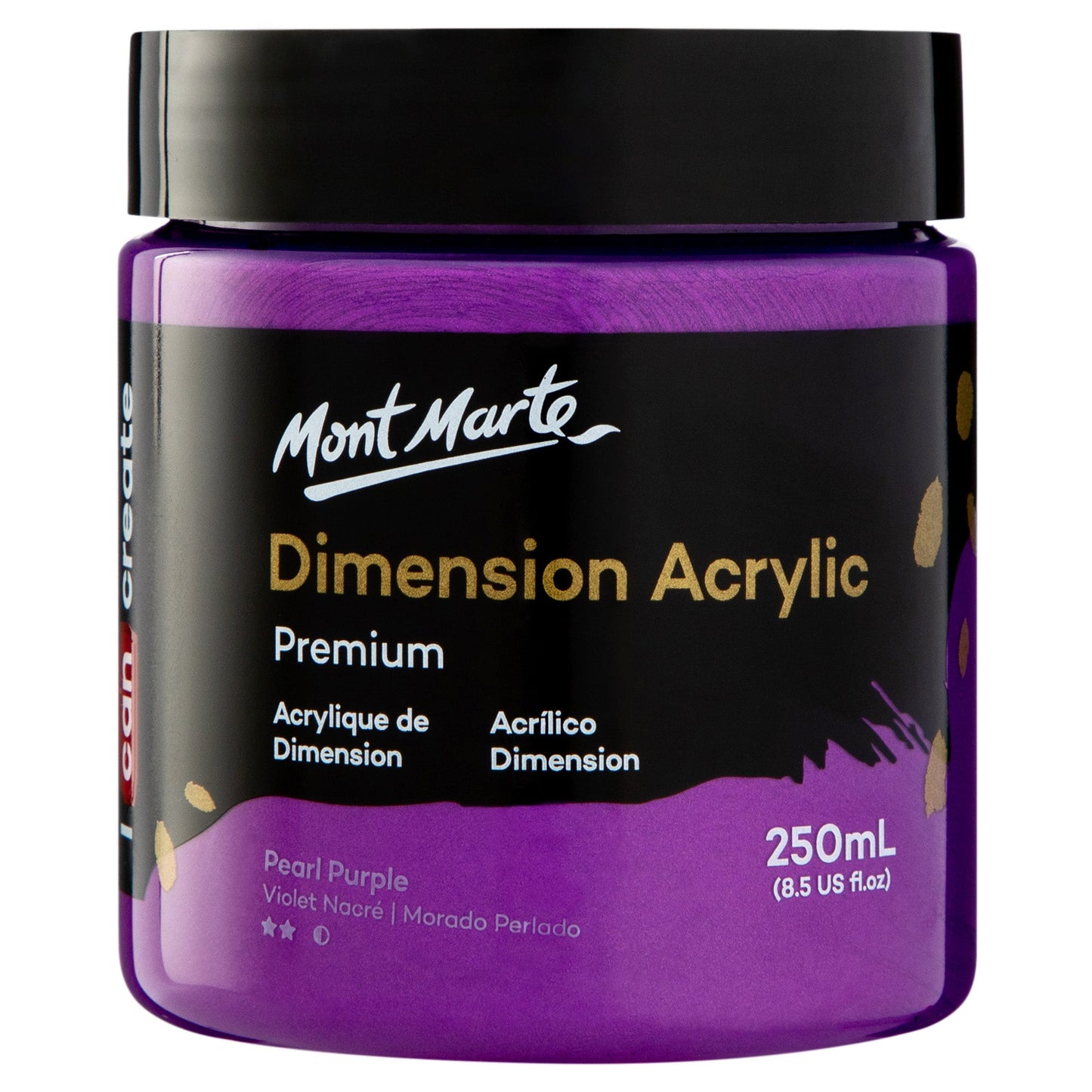 Mont Marte Dimension Acrylic Paint 250mls - Pearl Purple