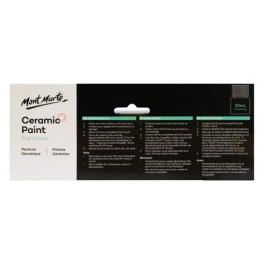 Mont Marte Paint Set - Ceramic Paint 6pc x 20ml