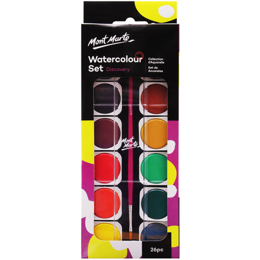 Mont Marte Discovery Series - Watercolour Cake 26pc