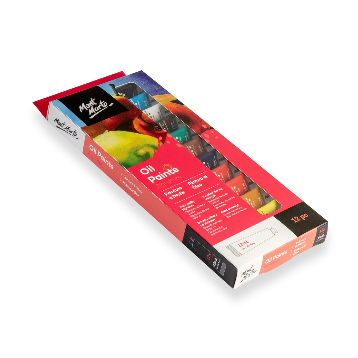 Mont Marte Oil Paints 12pc x 12ml
