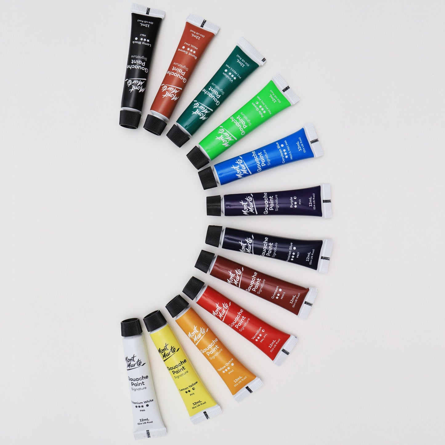 Mont Marte Gouache 12 Piece x 12ml