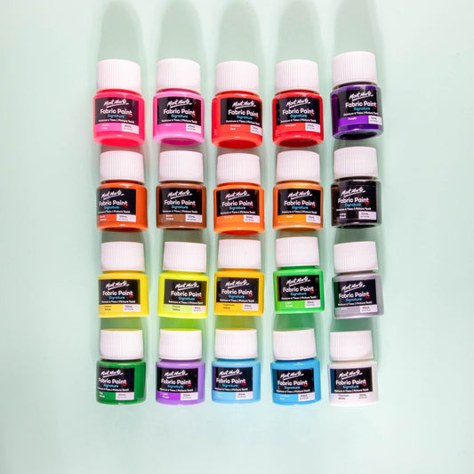 Mont Marte Signature Fabric Paint Set - 20pc x 20ml