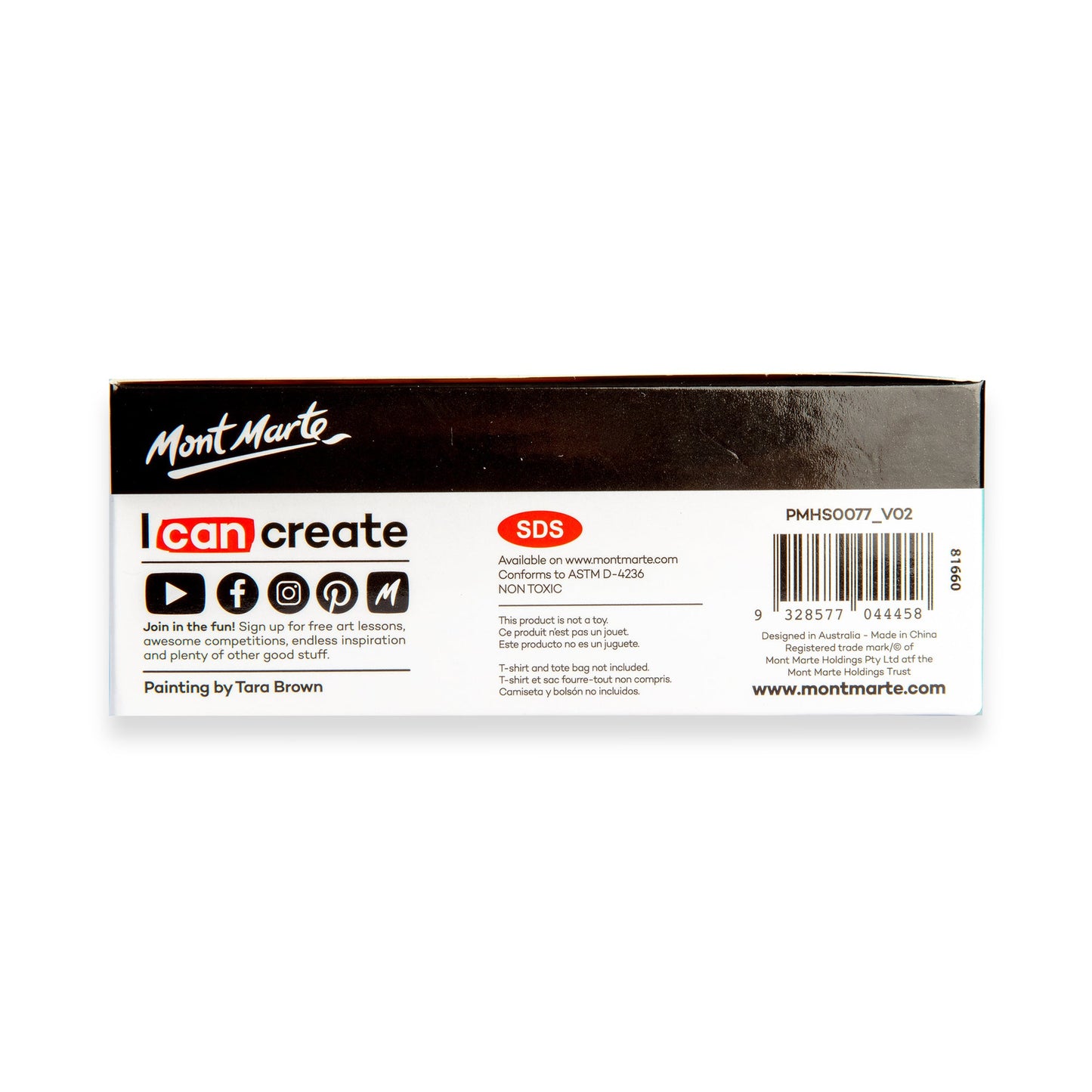 Mont Marte Signature Fabric Paint Set - 20pc x 20ml
