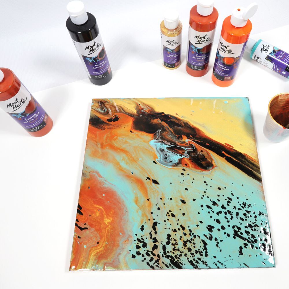 Mont Marte Acrylic Pouring Paint 120ml Bottle - Gold