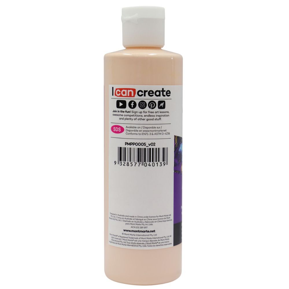 Mont Marte Acrylic Pouring Paint 240ml Bottle - Peach