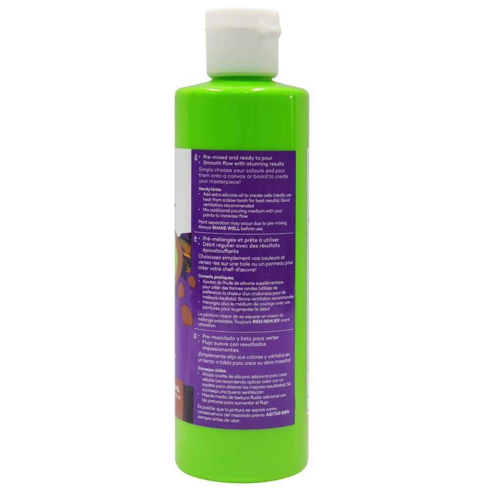 Mont Marte Acrylic Pouring Paint 240ml Bottle - Mid Green