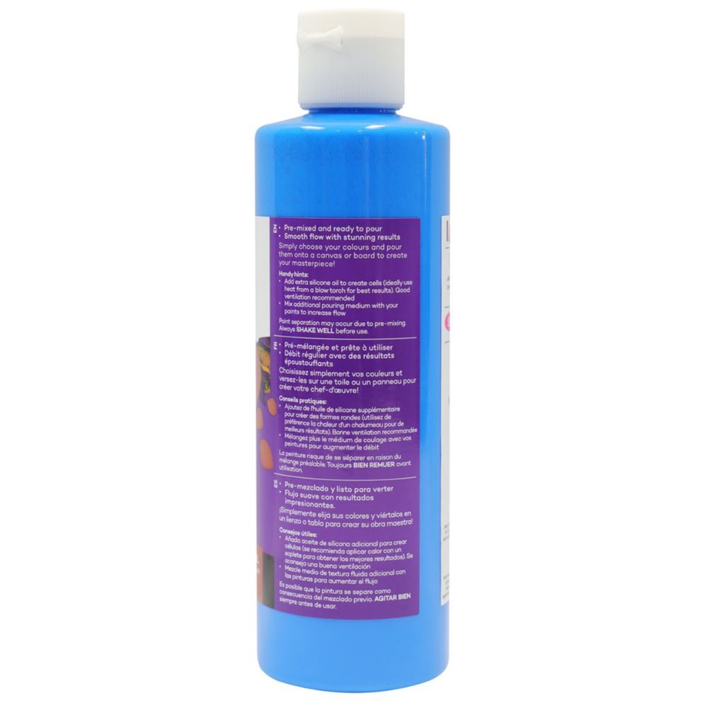 Mont Marte Acrylic Pouring Paint 240ml Bottle - Phthalo Turquoise