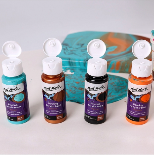 Mont Marte Pouring Acrylic 4pc x 60ml - Symphony