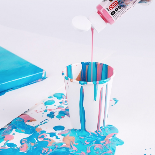 Mont Marte Pouring Acrylic 4pc x 60ml - Flamingo