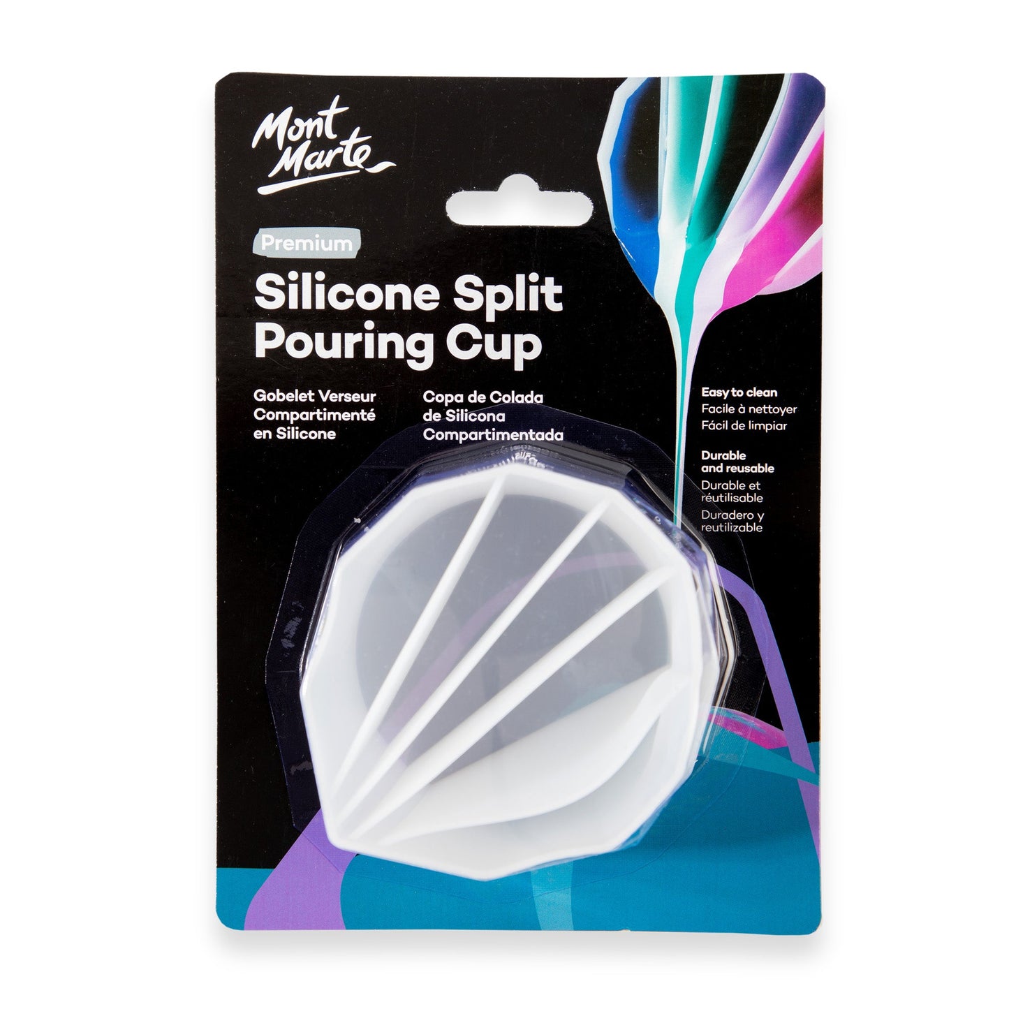 Mont Marte Silicone Split Pouring Cup 5 Slot