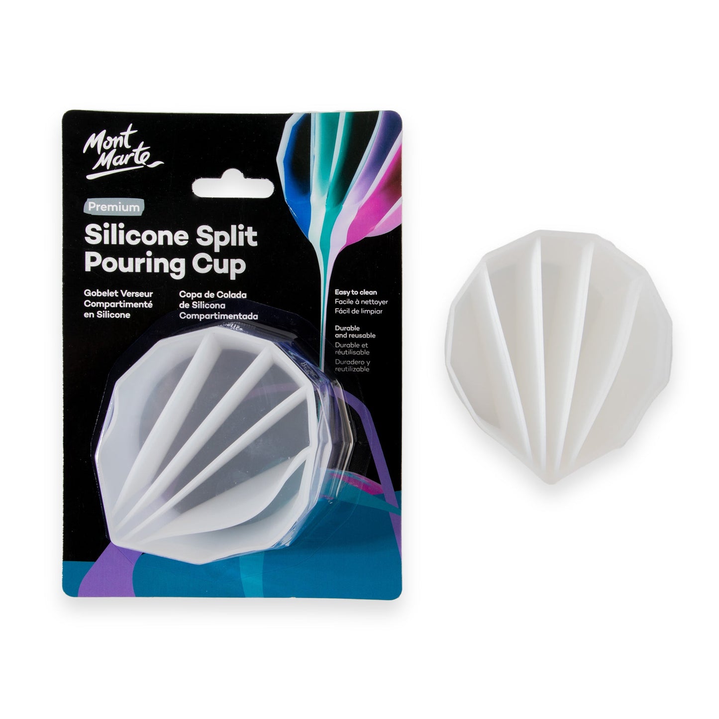 Mont Marte Silicone Split Pouring Cup 5 Slot