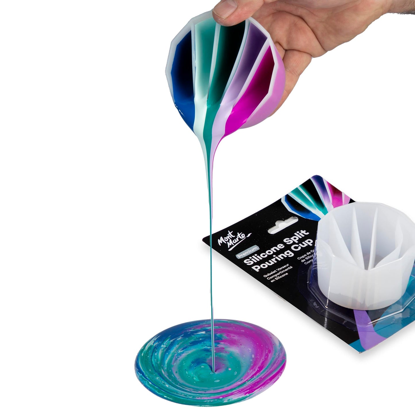 Mont Marte Silicone Split Pouring Cup 5 Slot