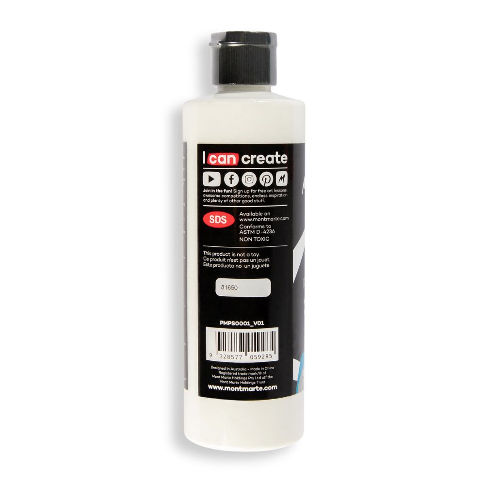 Mont Marte SuperCell Pouring Paint 240ml Bottle - White