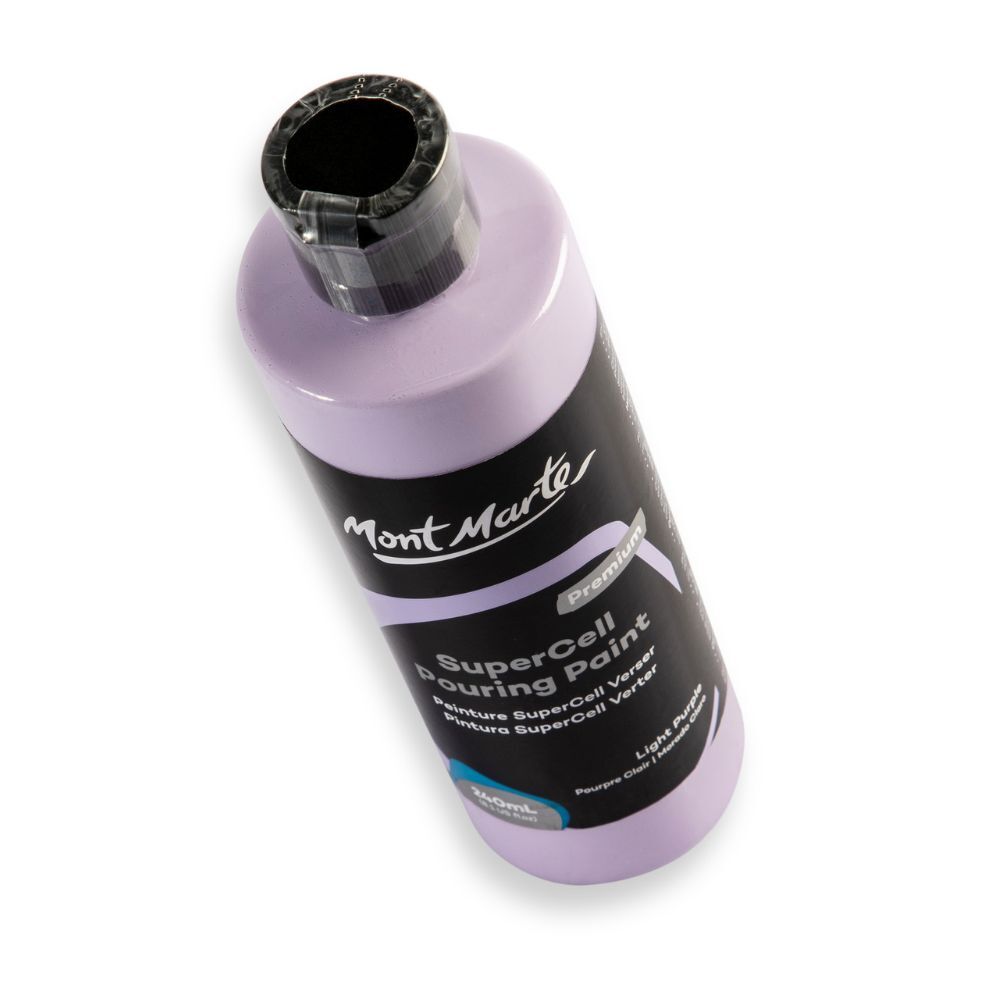 Mont Marte SuperCell Pouring Paint 240ml Bottle - Light Purple