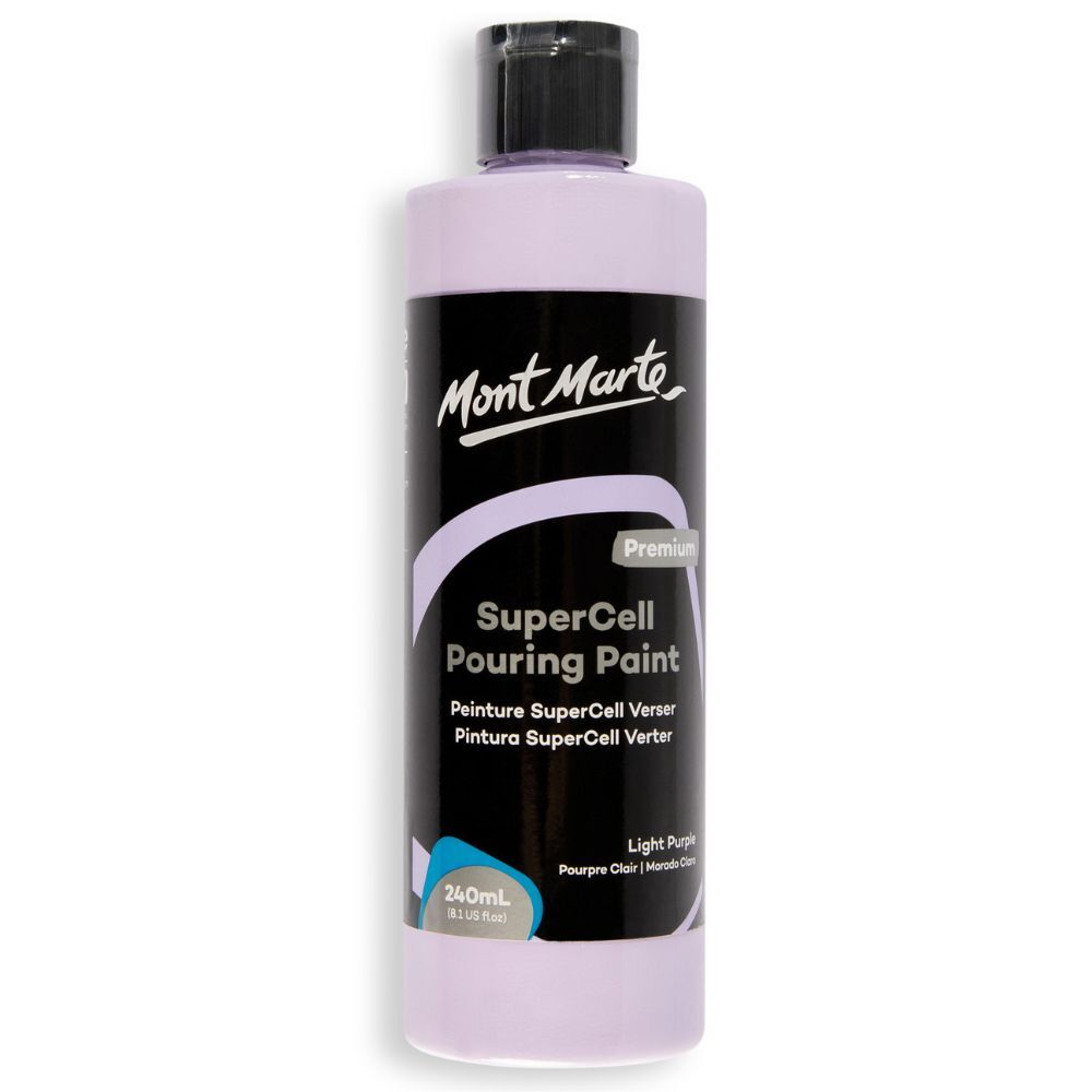 Mont Marte SuperCell Pouring Paint 240ml Bottle - Light Purple