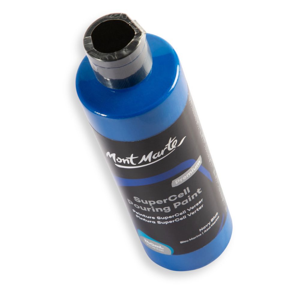 Mont Marte SuperCell Pouring Paint 240ml Bottle - Navy Blue
