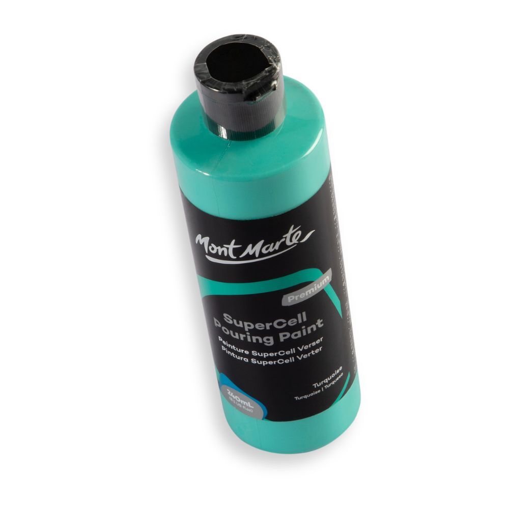 Mont Marte SuperCell Pouring Paint 240ml Bottle - Turquoise