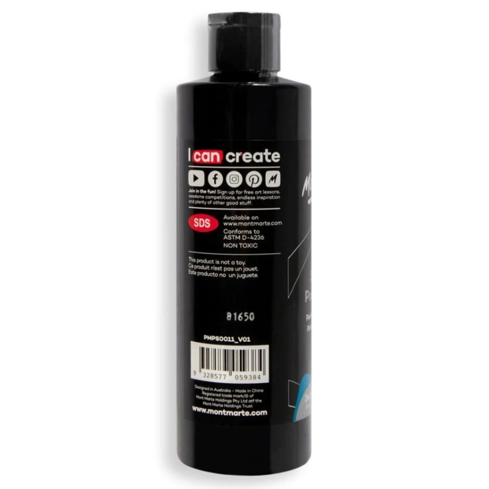 Mont Marte SuperCell Pouring Paint 240ml Bottle - Lamp  Black