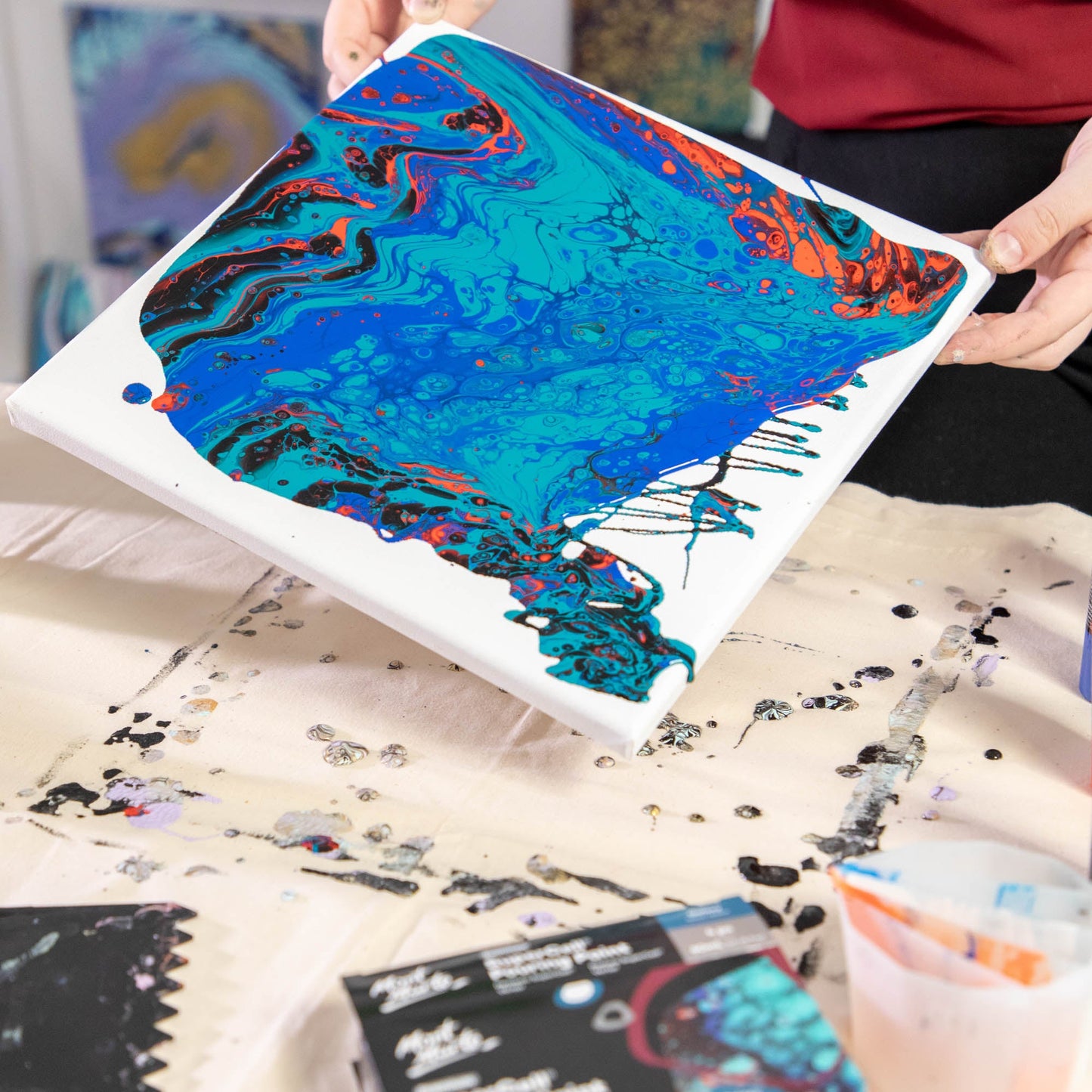 Mont Marte Supercell Pouring Paint- Pk4 Galaxy