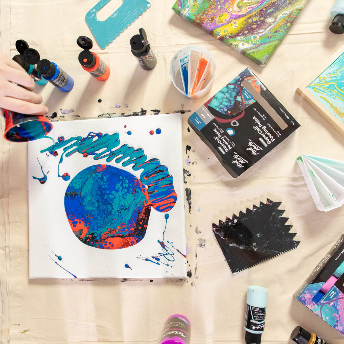 Mont Marte Supercell Pouring Paint- Pk4 Galaxy