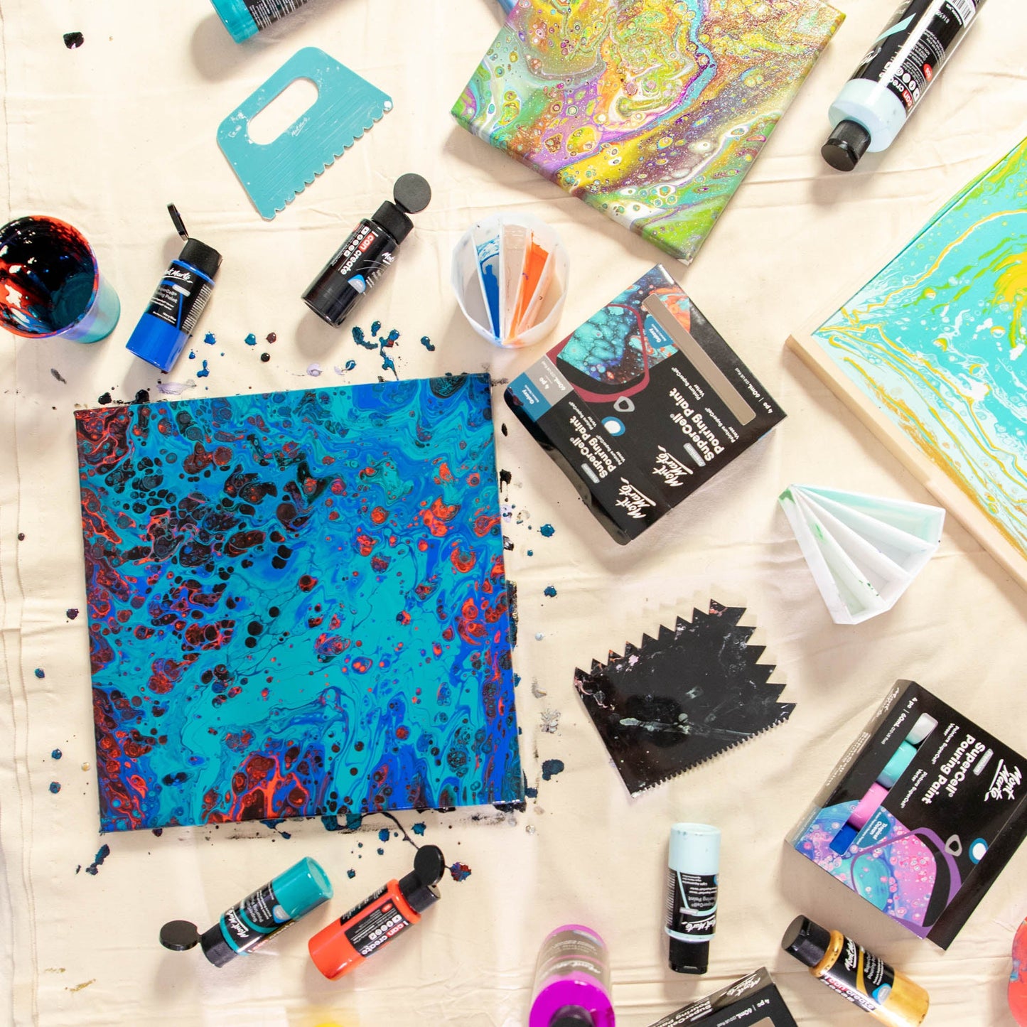 Mont Marte Supercell Pouring Paint- Pk4 Galaxy