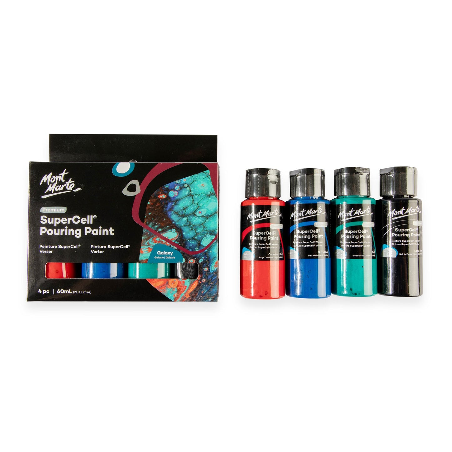 Mont Marte Supercell Pouring Paint- Pk4 Galaxy