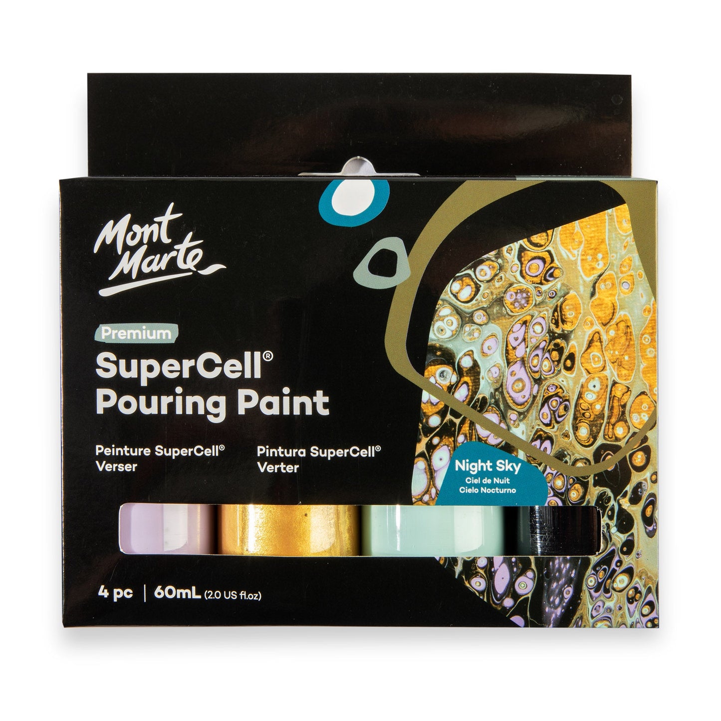 Mont Marte Supercell Pouring Paint- Pk4 Night Sky
