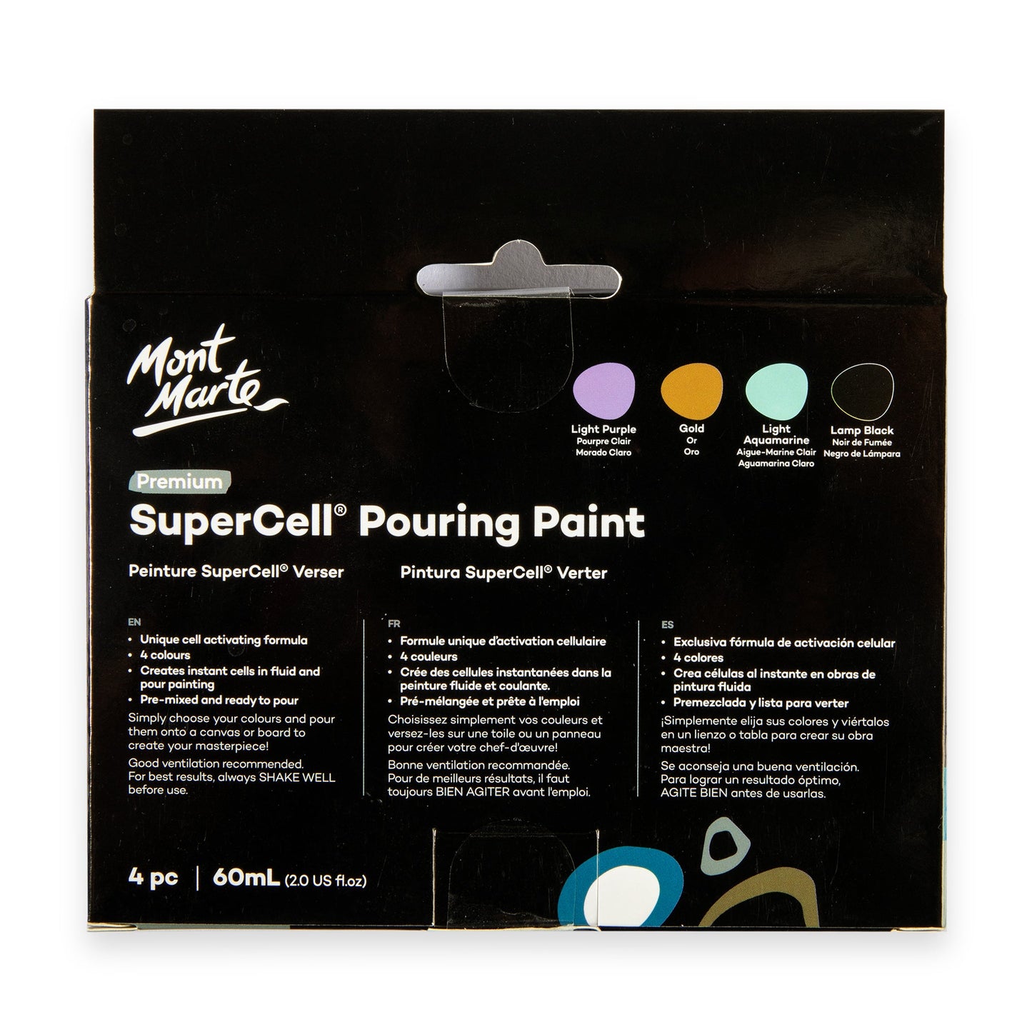 Mont Marte Supercell Pouring Paint- Pk4 Night Sky