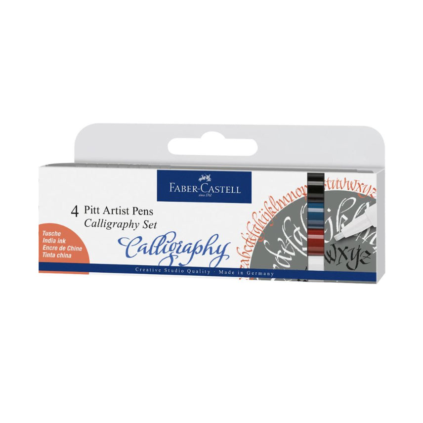 Faber-Castell Pitt Essentials Artist Pens Calligraphy Set 4