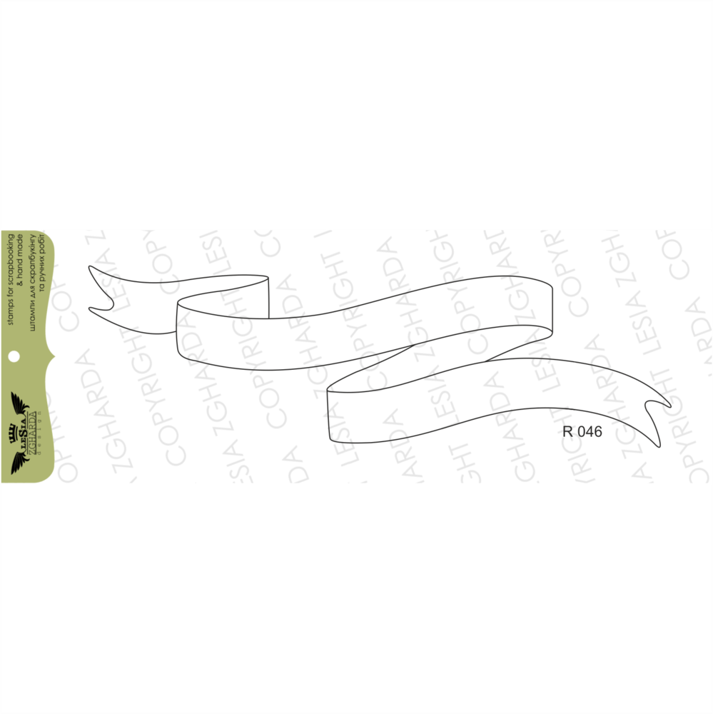 Lesia Zgharda Stamp Set "Frame banner- tape"