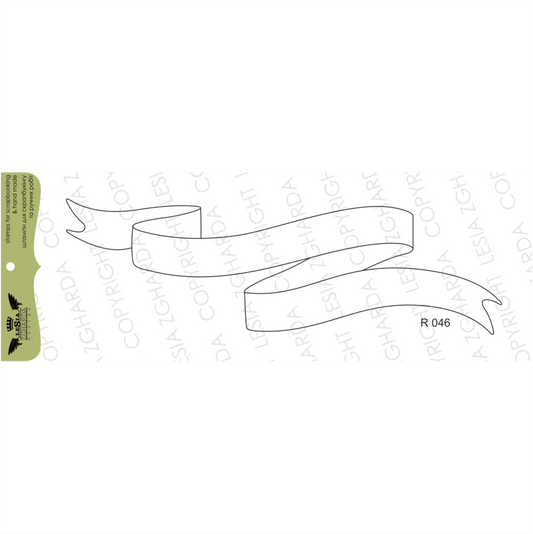 Lesia Zgharda Stamp Set "Frame banner- tape"