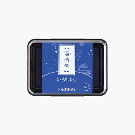 Shachihata Iromoyo Stamp Pad ROYAL BLUE HAC-1-B