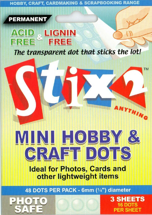Stix2Anything Perm. Hobby & Craft Dots 6mm Pk48
